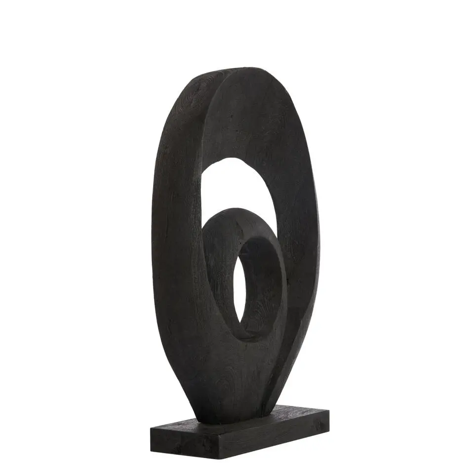 Ornament Randa - Zwart - 40x14x60cm