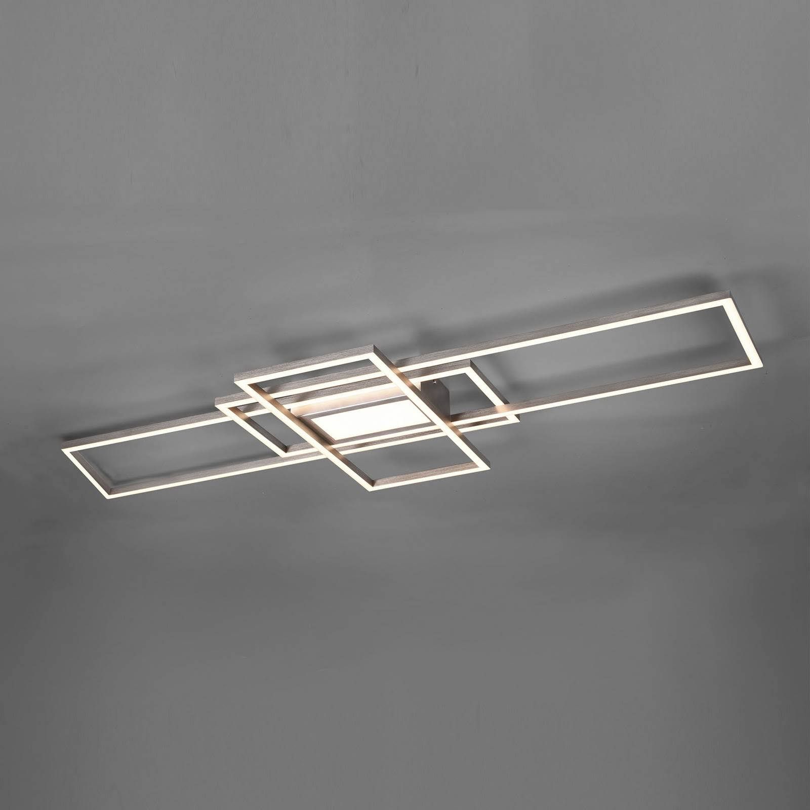 Trio LED Deckenleuchte Irvine Nickel