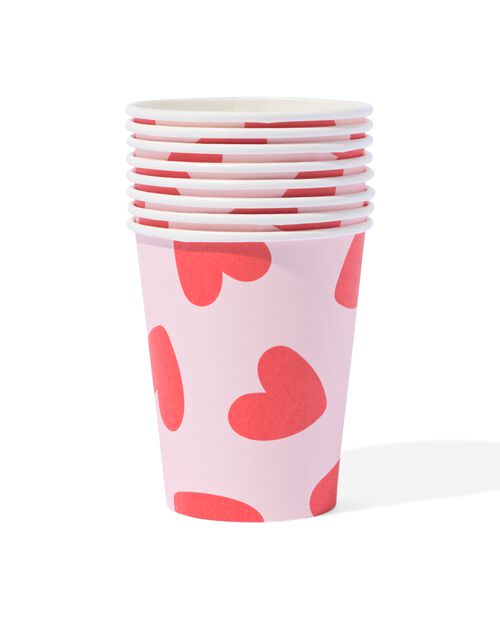 gobelet cœurs lot de 8