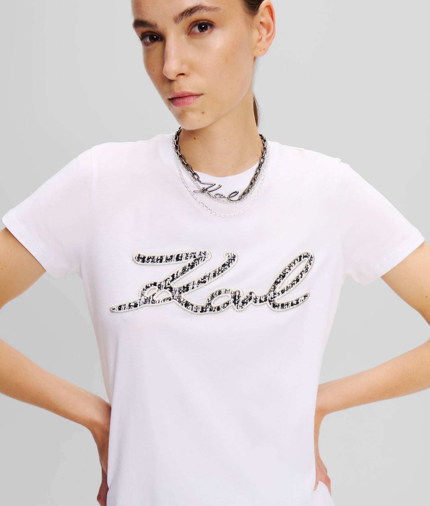 COLLIER CHAÎNE À PLUSIEURS RANGS K/SIGNATURE