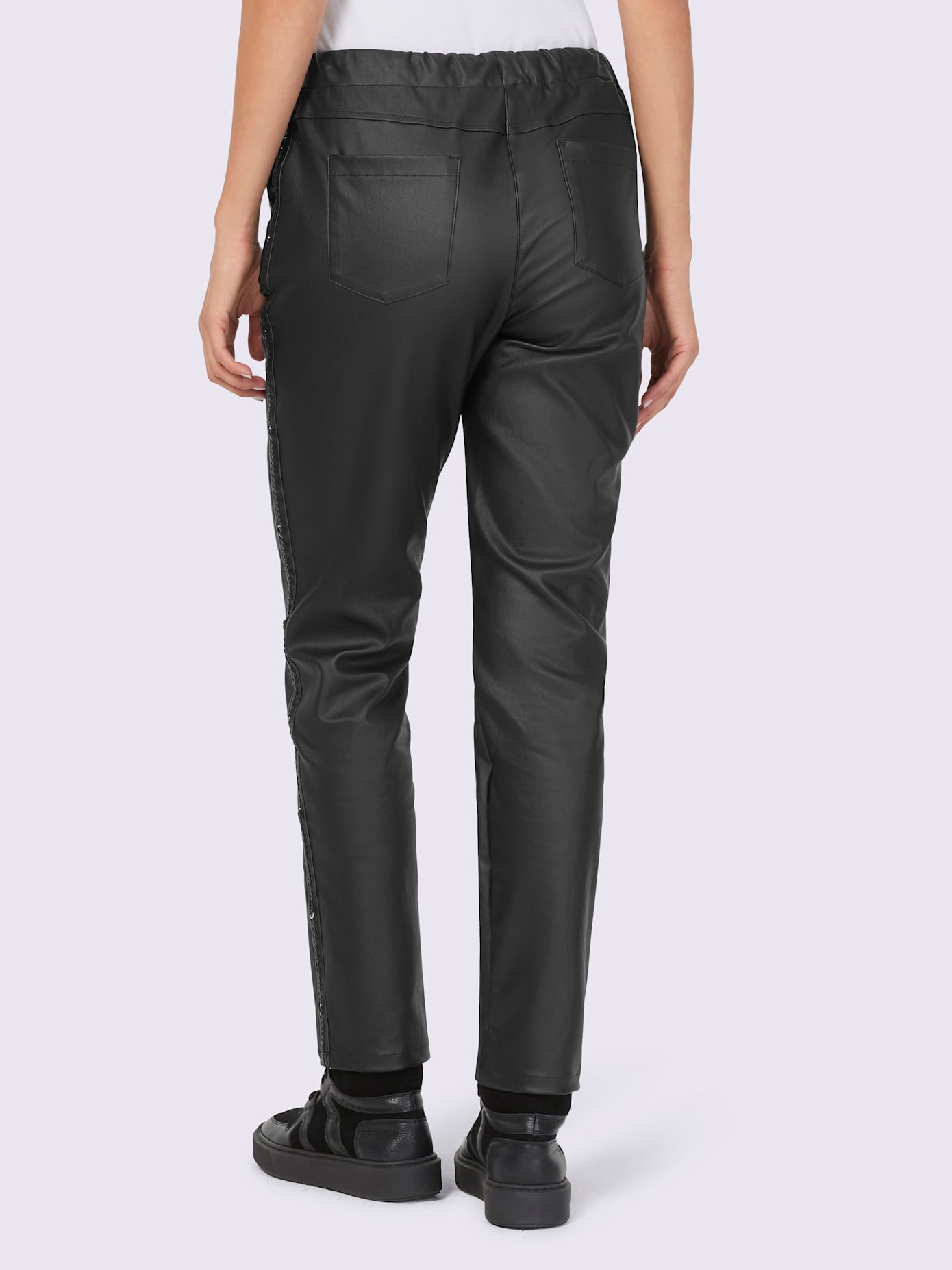 Pantalon avec tressage