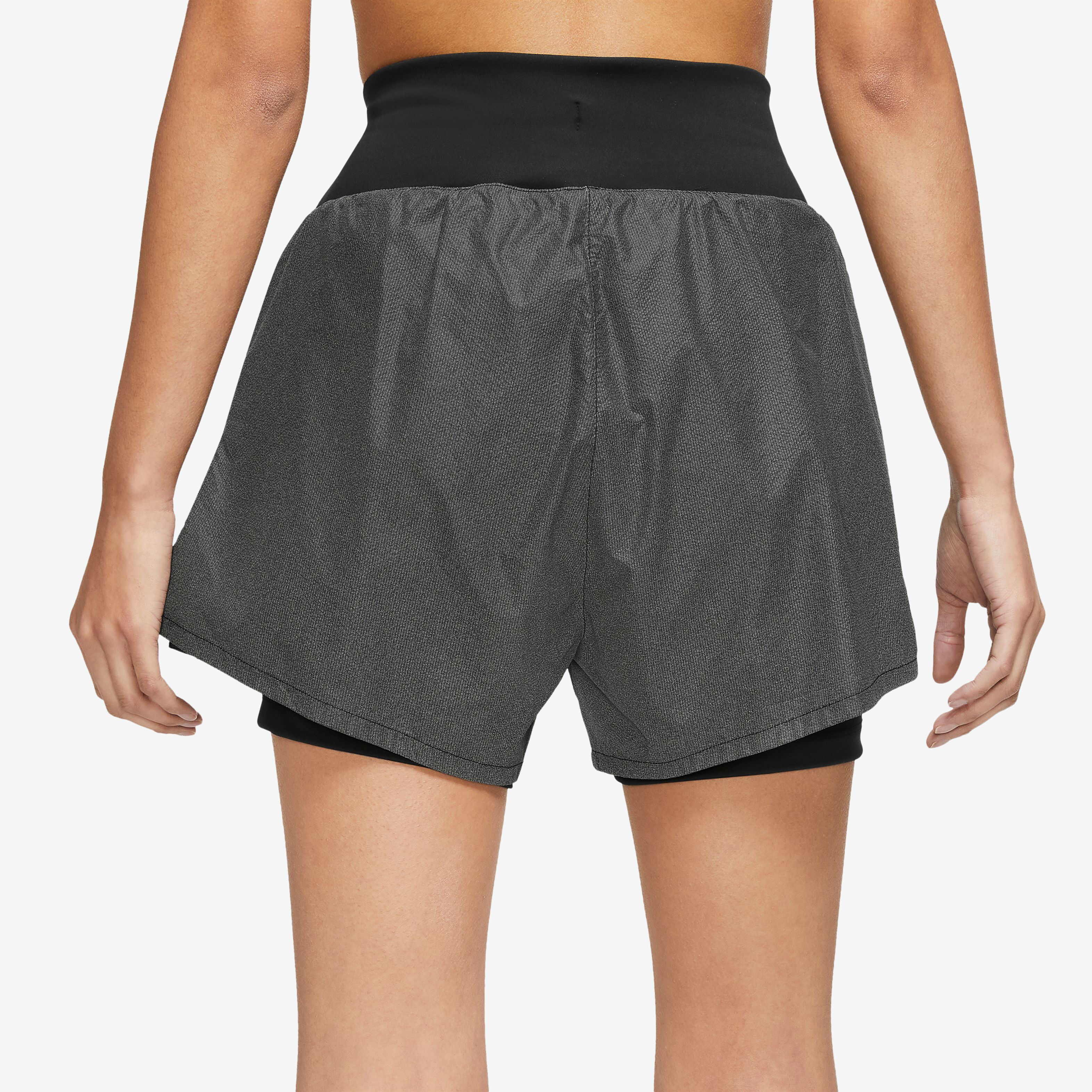 Nike Dri-Fit Run Division Reflective Mid-Rise 3in Shorts Femmes - Noir