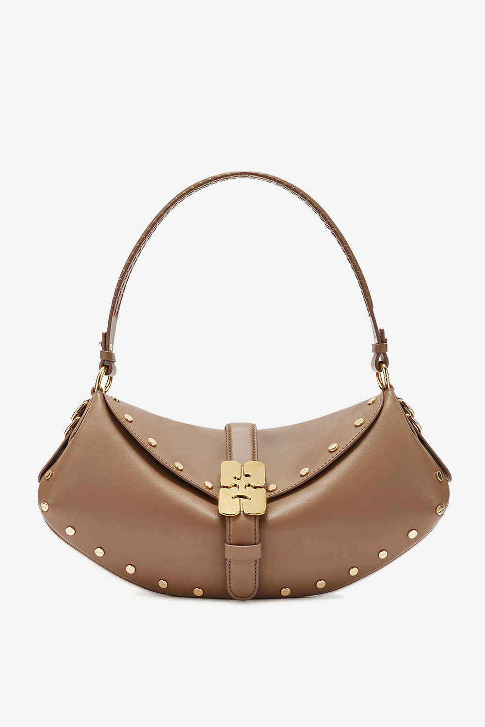 B-Kat studs leather shoulder bag