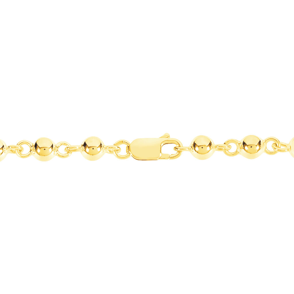 Bracelet Diona Maille Boule Or Jaune