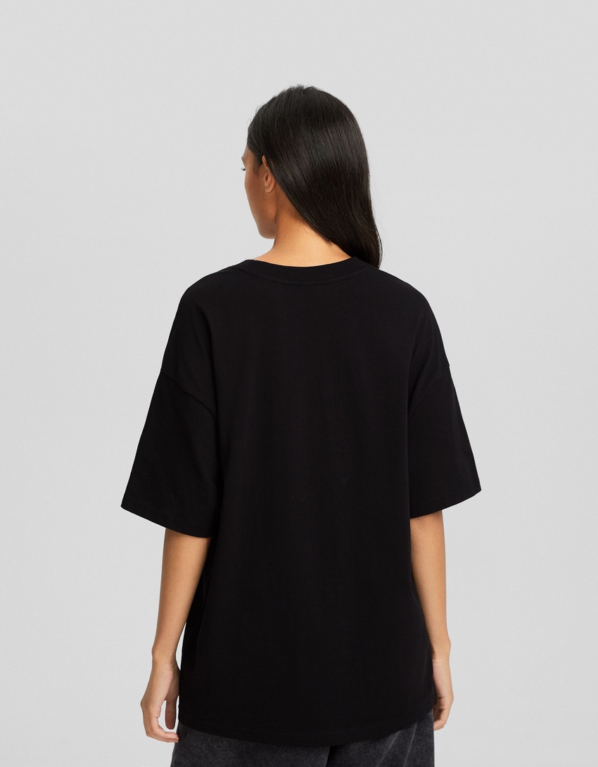 Camiseta de manga curta oversized
