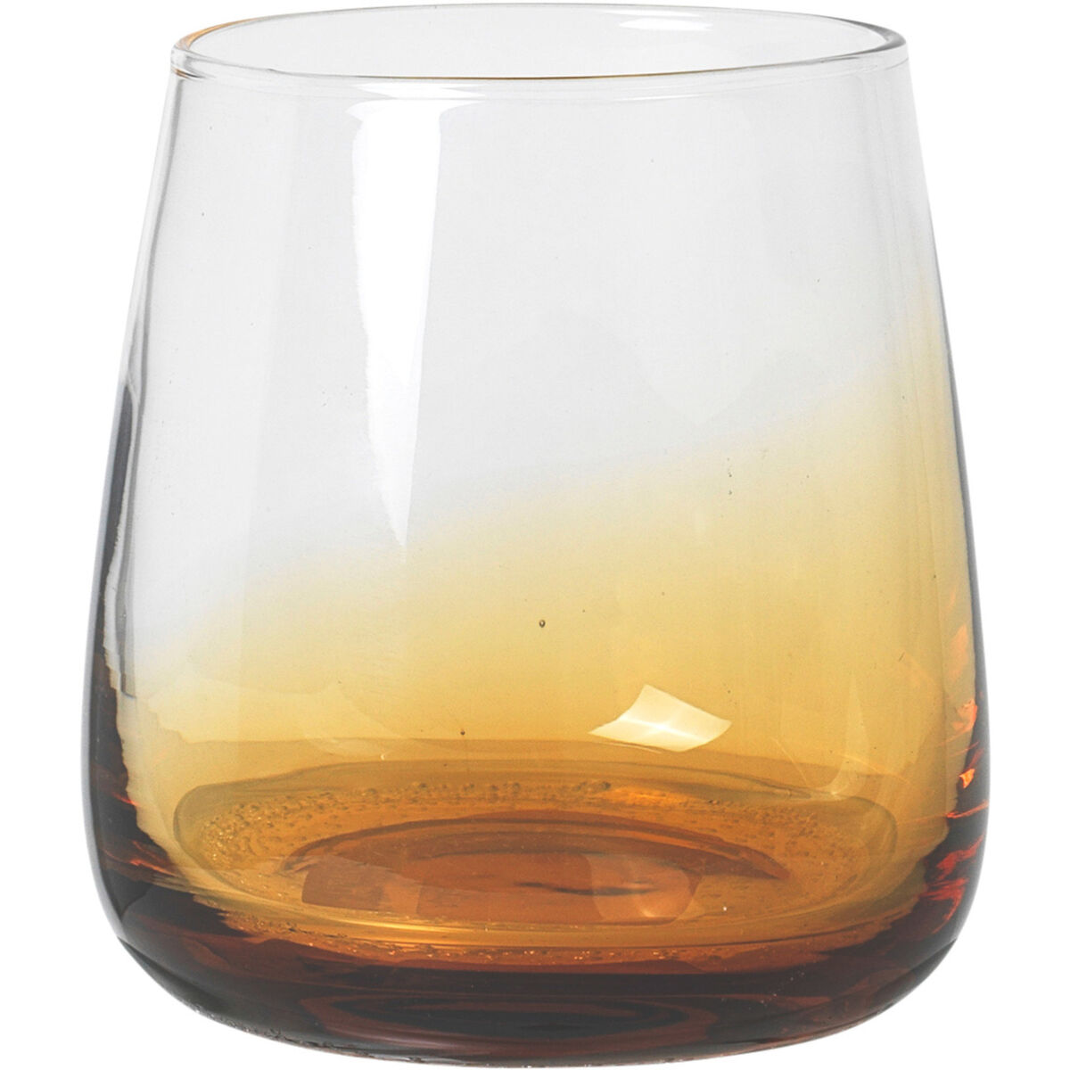 35 cl. Amber munnblåst drikkeglass