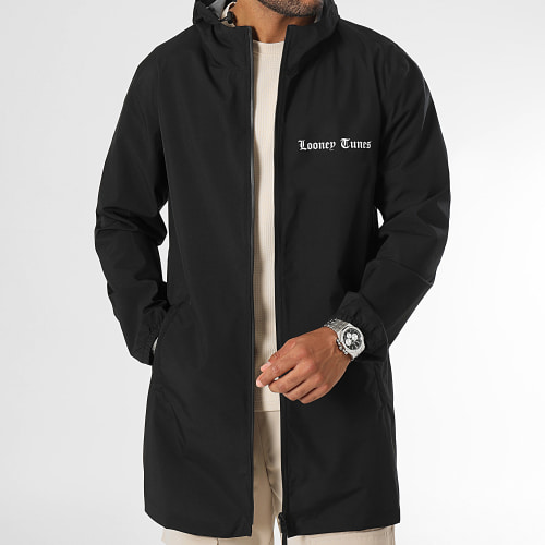 Coupe-Vent Capuche Angry Bugs Bunny Back Noir Blanc
