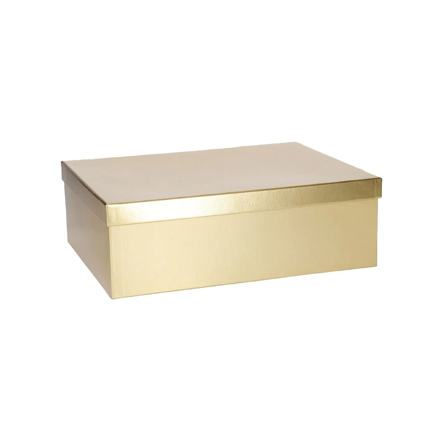 Geschenkkarton Metallic, gold, 36 x 28 cm