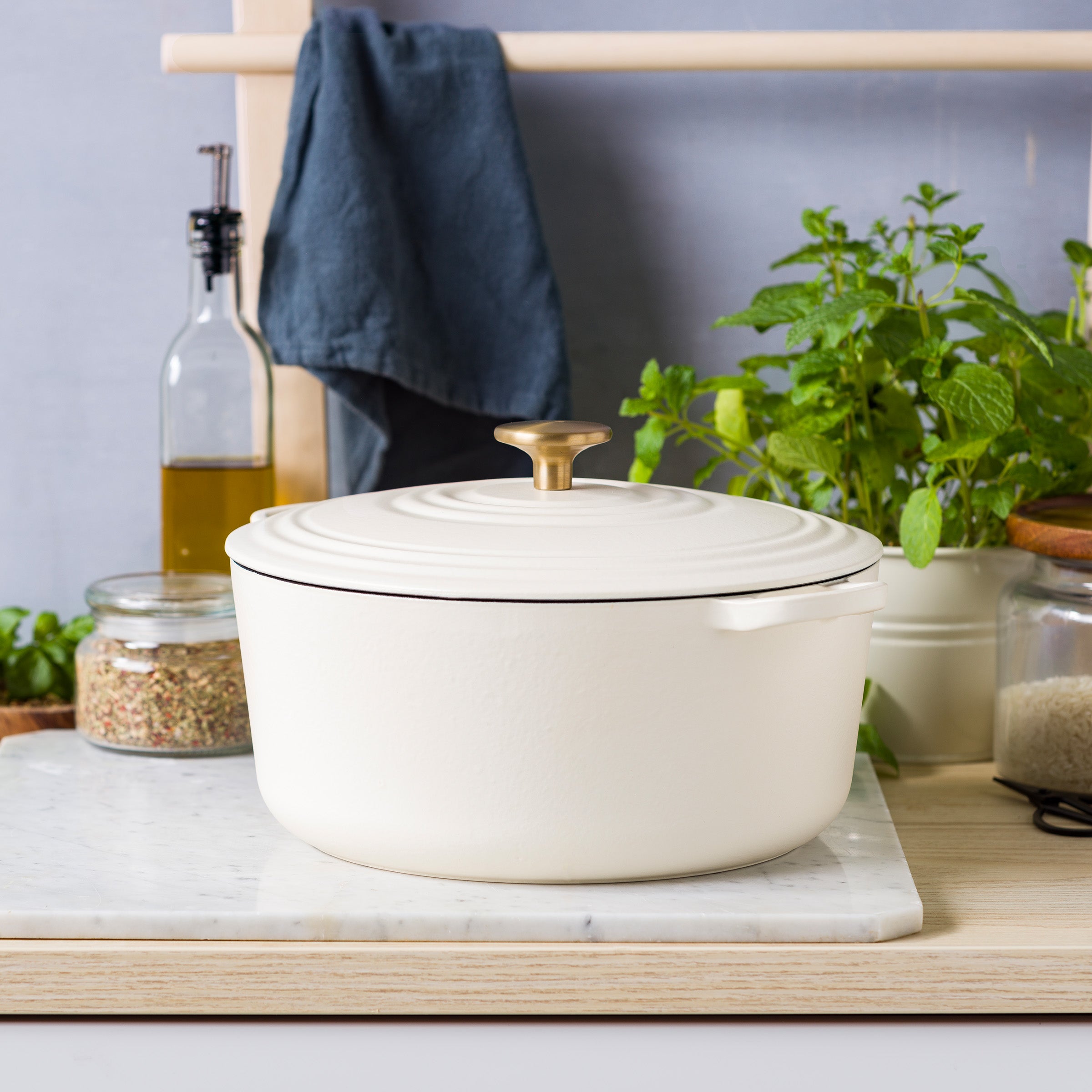 BK Bourgogne Braadpan Ã 28 cm - Cream White