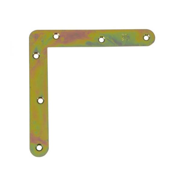 Amig Esquadro de Reforço Bicromatado Canto Redondo - 50 X 14 X 0,9 mm