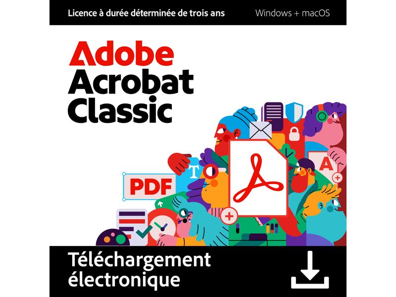 Adobe Acrobat Classic ESD, Subscription, 3 Jahre, WIN & MAC Die zuverlässigste PDF-Lösung ist jetzt noch besser vernetzt