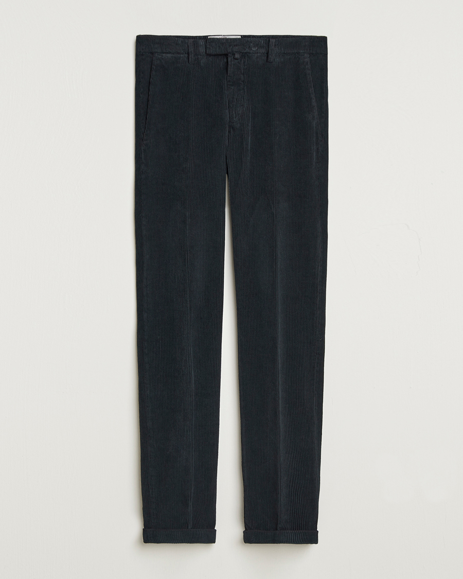 Briglia 1949 Slim Fit Corduroy Trousers Black