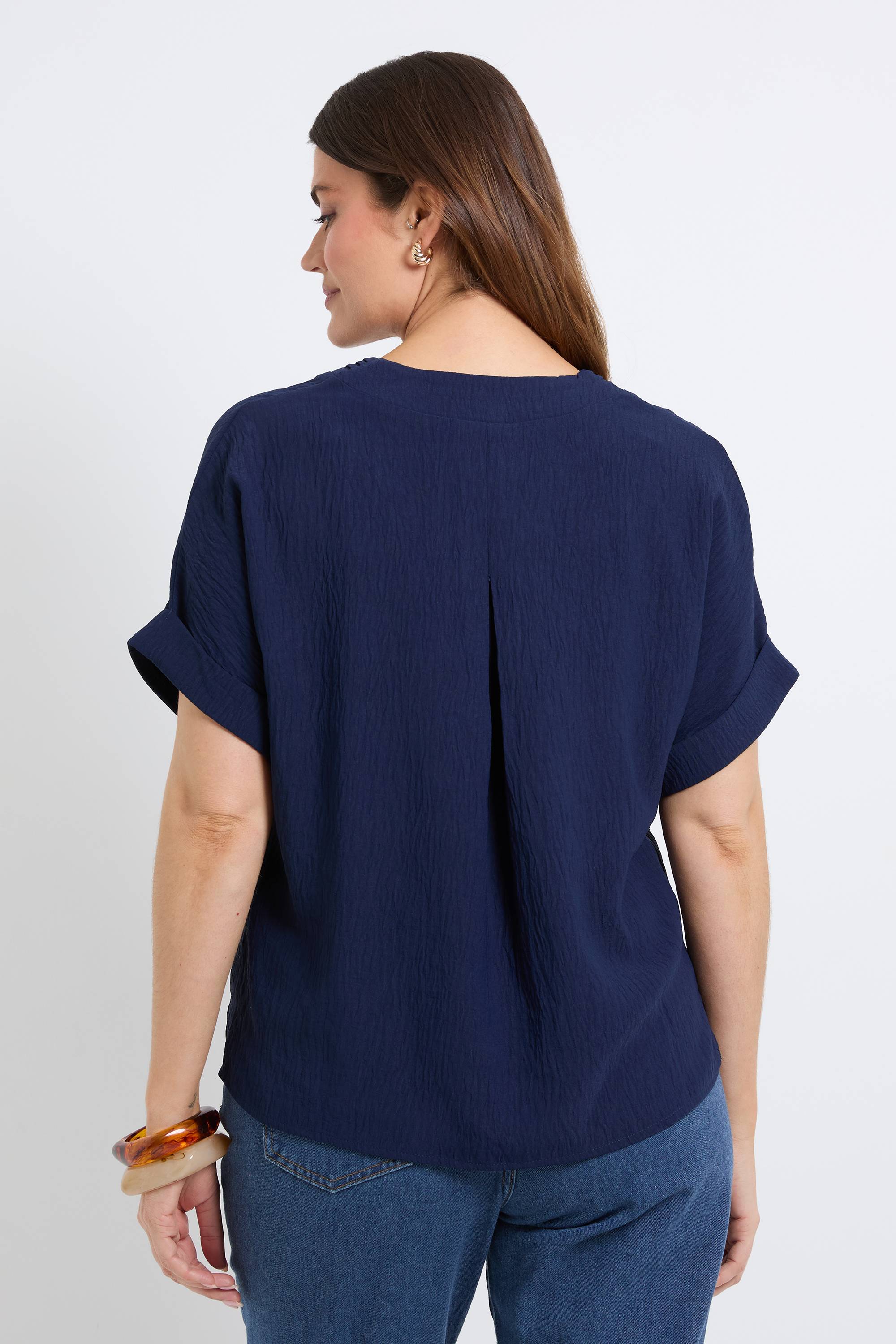 Wallis T-shirt À Détails De Plis Nervurés