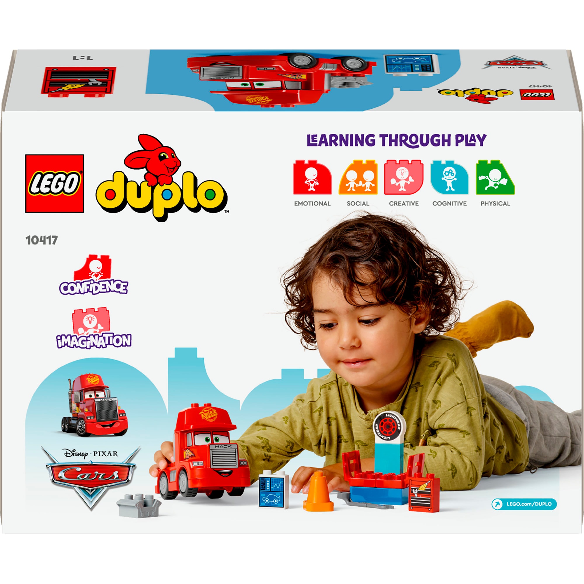 LEGO Konstruktionsspielzeug DUPLO Disney Mack beim Rennen