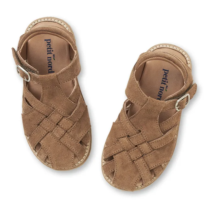Petit Nord Sandales Scratchs Diamond | Marron