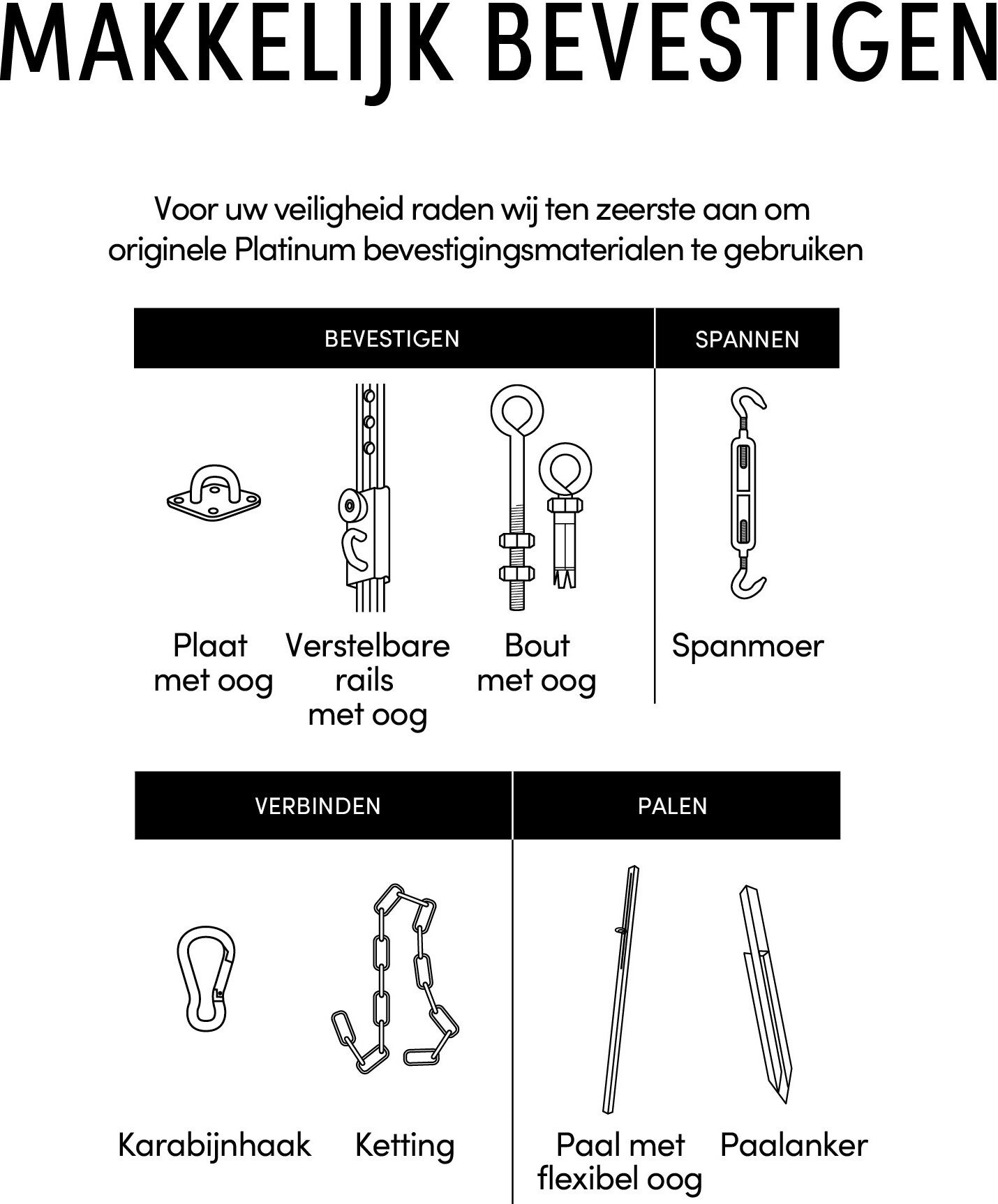 Platinum schaduwdoek vierkant Sun & Shade Coolfit wit 360 x 360 cm