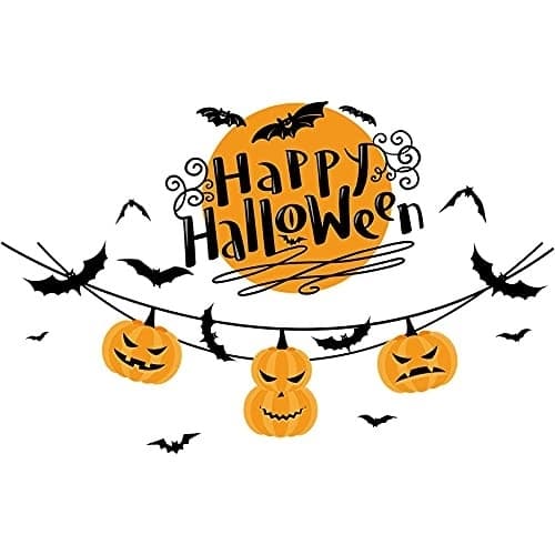 Vægdekoration med Halloween motiv, Happy Halloween 60x45cm