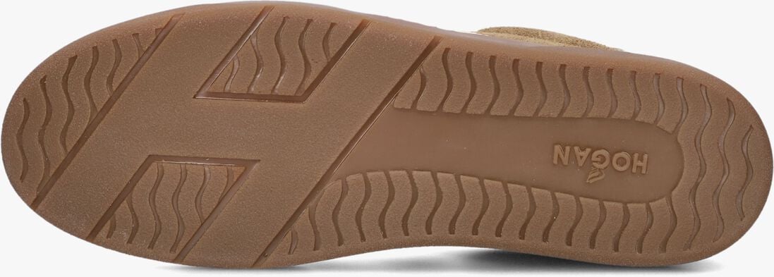 bruine hogan lage sneakers cool allacciato h