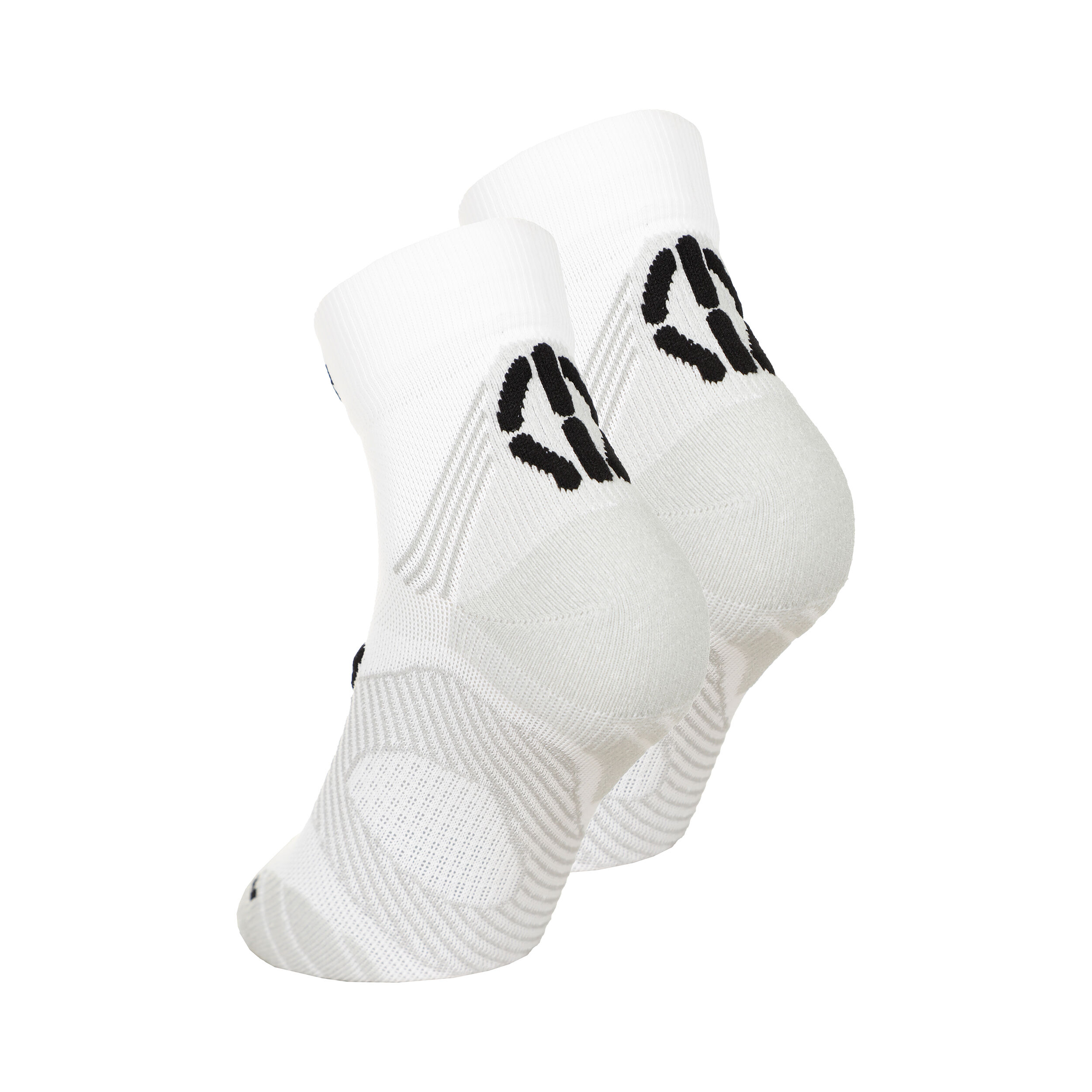 UYN Super Fast Chaussettes De Running Pack De 2 Unités Hommes - Blanc , Noir