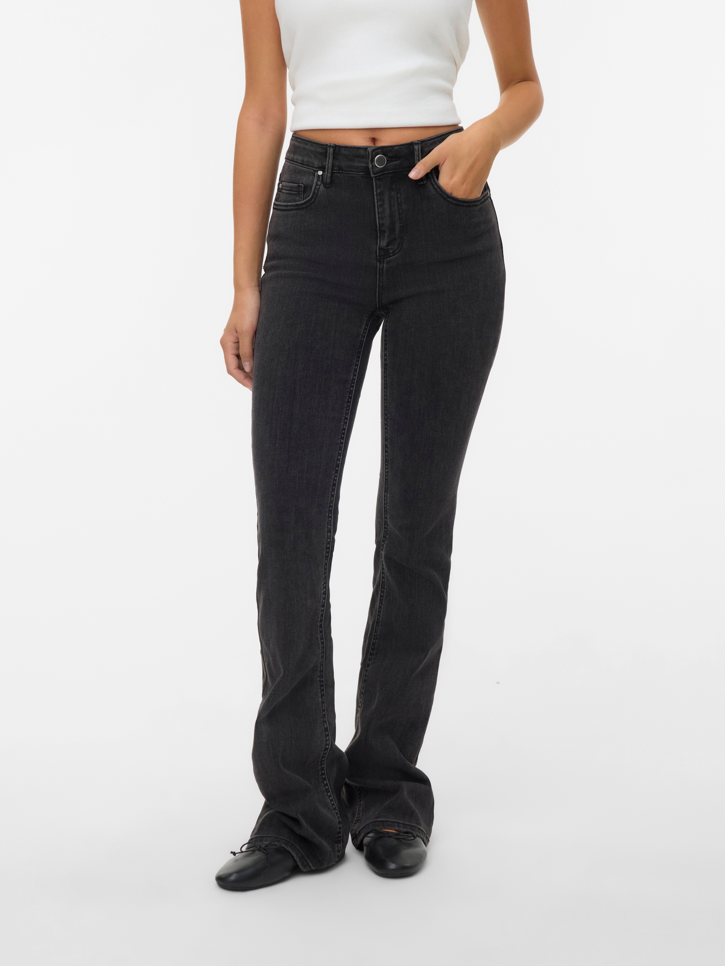 Vero Moda Bootcut-Jeans »VMFLASH MR FLARED JEANS LI170 GA NOOS«