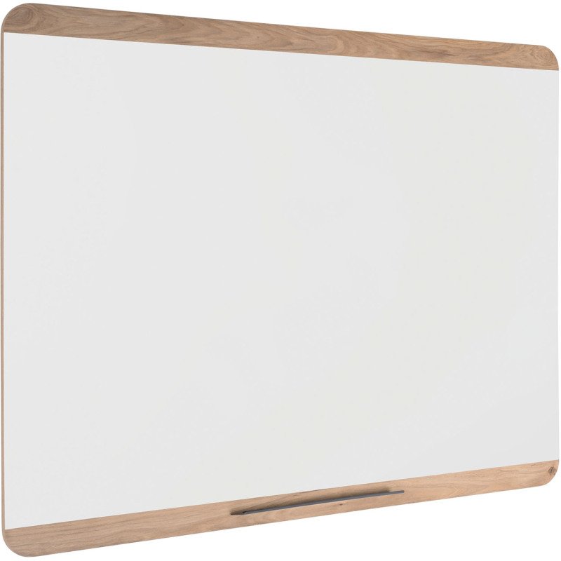 Tableau blanc acier laqué cadre bois 120 x 90 cm Ace Bi Office