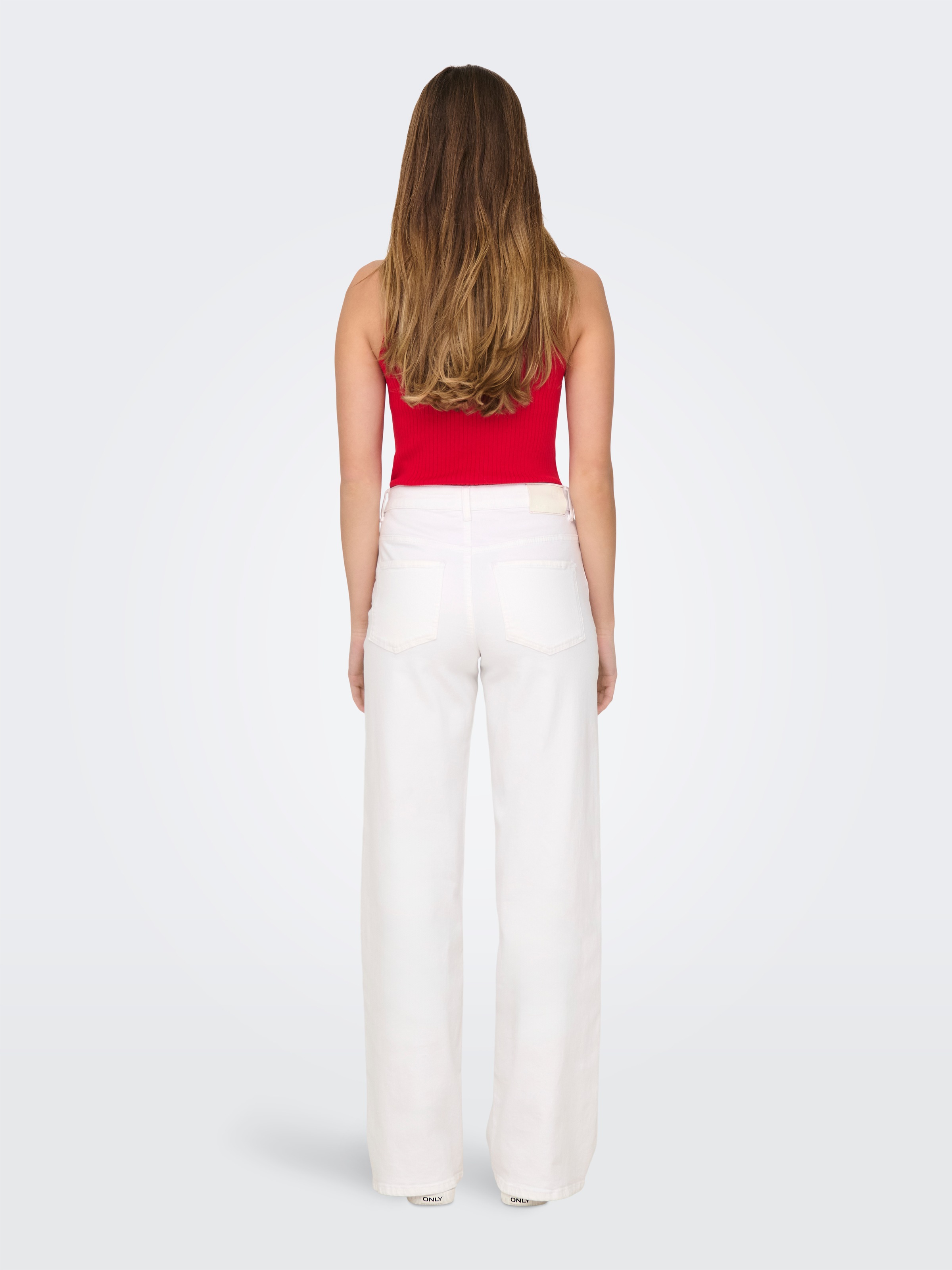 JDY High-waist-Jeans »JDYFELINA-FINA HW WIDE WHITEJNS DNM NOOS«