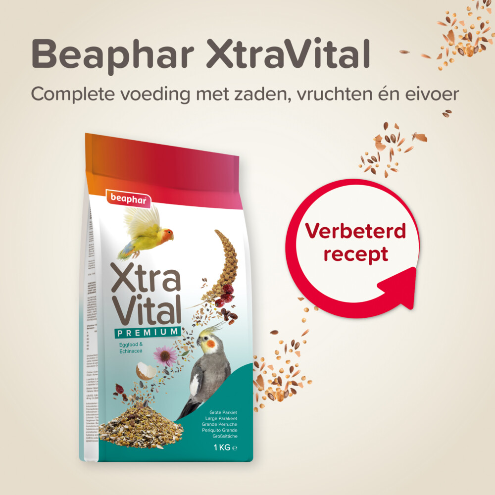 Beaphar XtraVital Grote Parkiet 1 kg