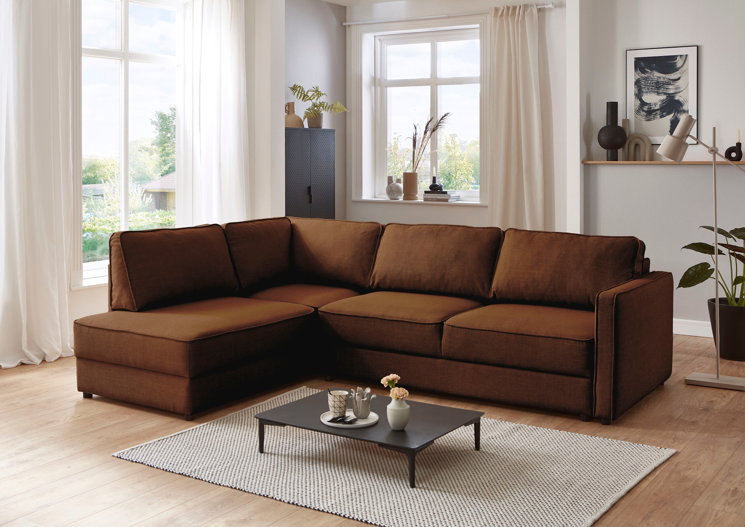 ATLANTIC home collection Schlafsofa »Chill« Ecksofa mit Bettfunktion und Bettkasten