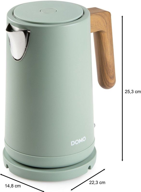 DOMO DO9282WK Waterkoker - Groen - 1,7 L - Mat