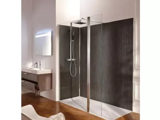 Receveur de douche antidérapant 140 x 90 JACOB DELAFON Flight Neus acrylique rectangle blanc + bonde + capot