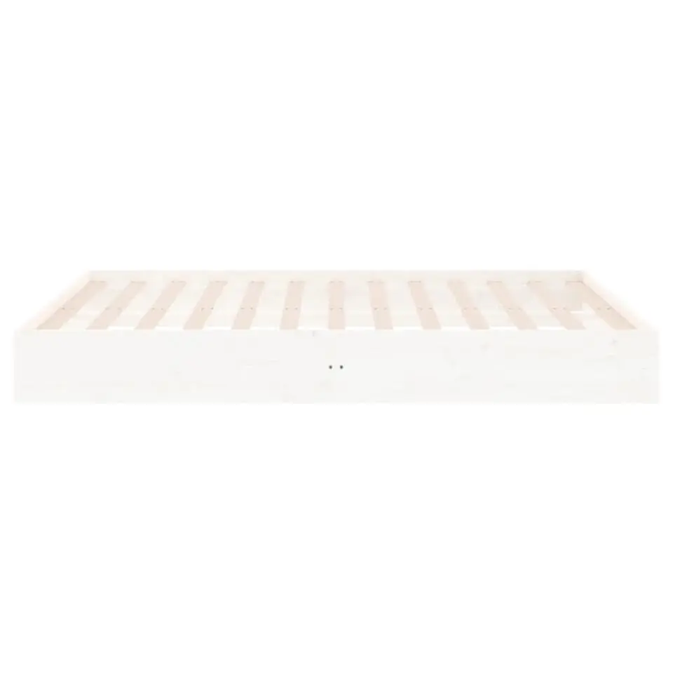 vidaXL - Bed frame pallet - Wit - Massief hout - 180x200 cm