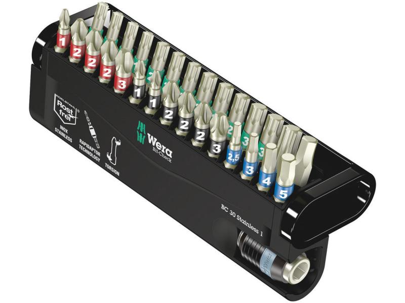 Wera Bit-Set Bit-Check 30 Stainless 1 30-teilig Bits Sortiment