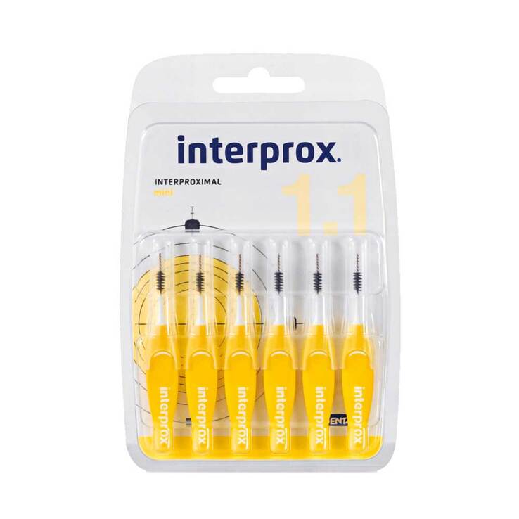Interprox reg mini gelb Interdentalbürste Blister, 6 St