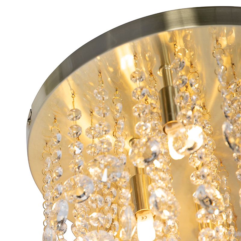 Klassieke plafondlamp goud/messing 35 cm - Medusa