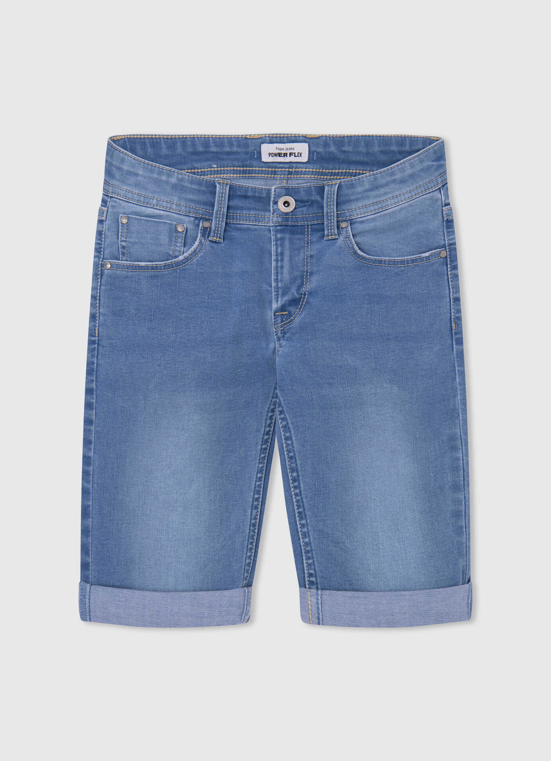 BERMUDA DENIM FIT SLIM - denim