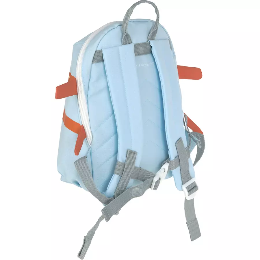 LÄSSIG Kindergartenrucksack Tiny Drivers - Propeller Flugzeug, Blau