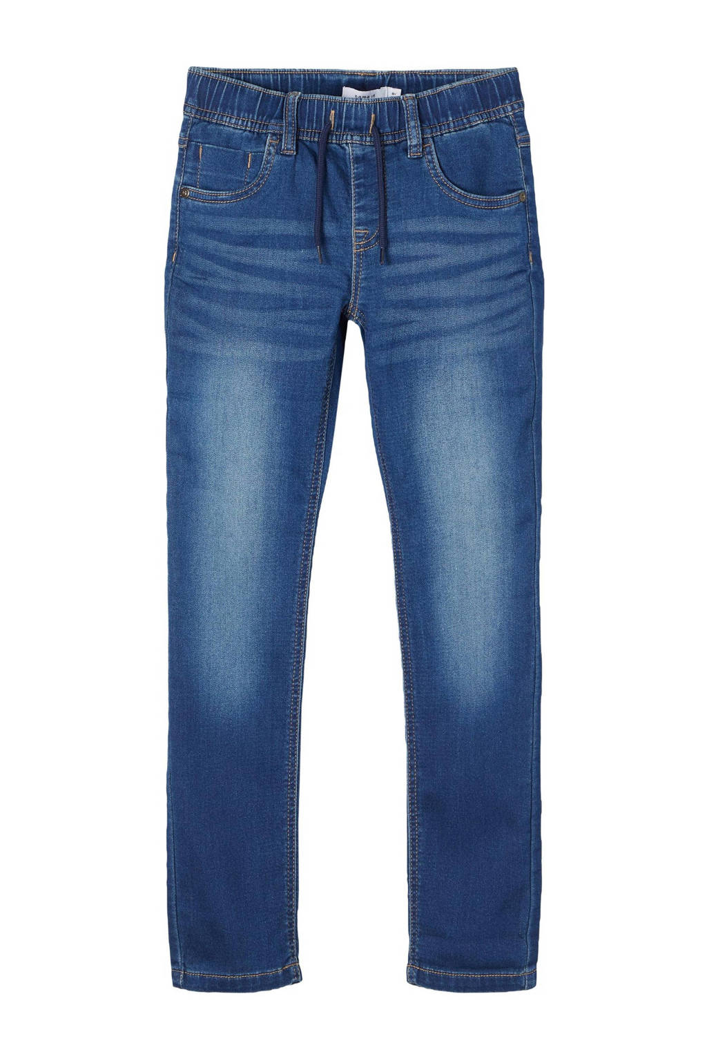 NAME IT slim fit jeans NKMRYAN JOGGER dark blue denim