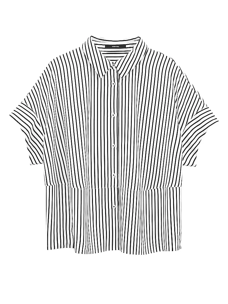SOMEDAY Bluse ZARKO FINE STRIPE weiss