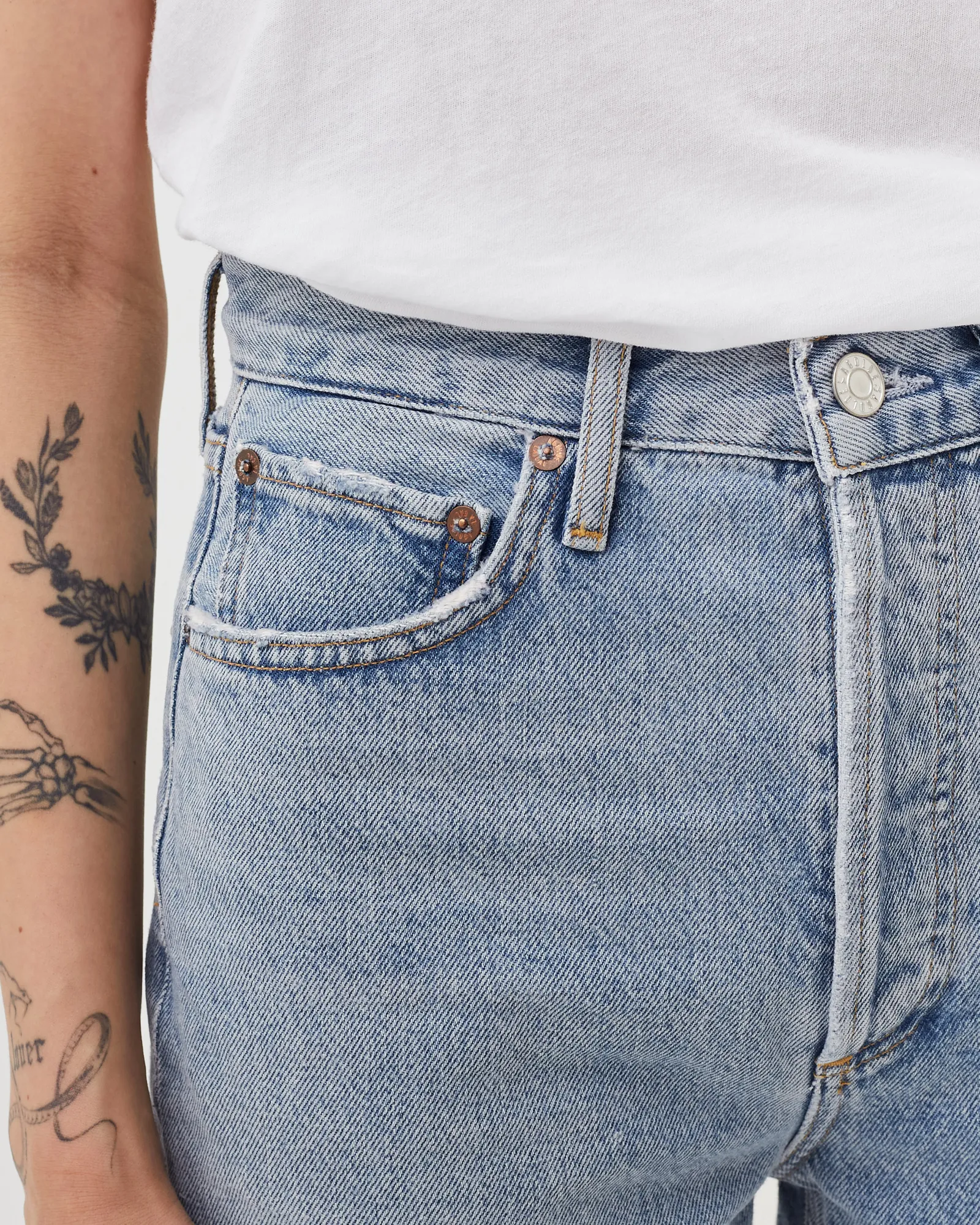 AGOLDE WMNS riley crop jeans