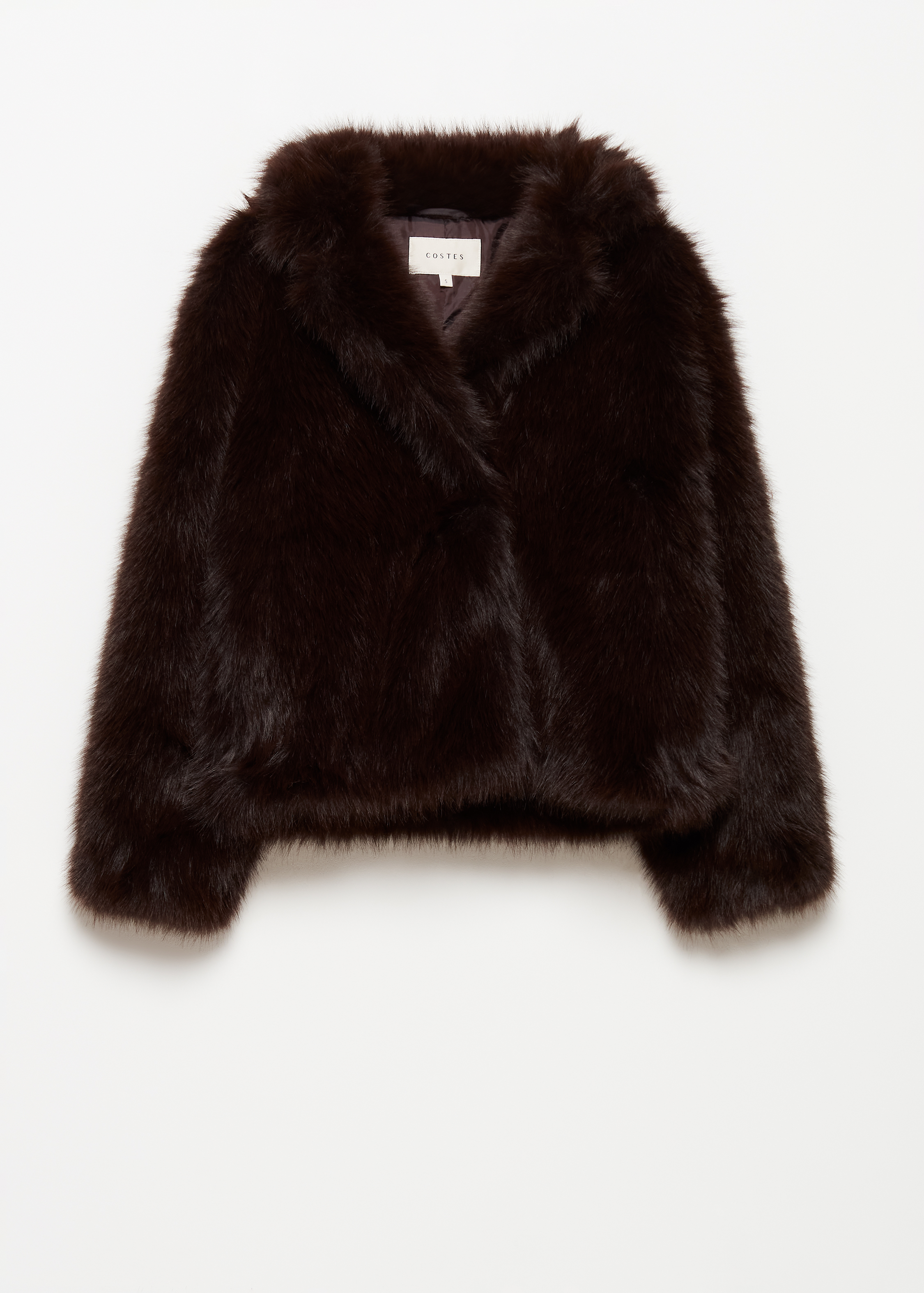 Korte faux fur jas