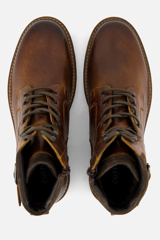 Outfielder Veterboots bruin Leer