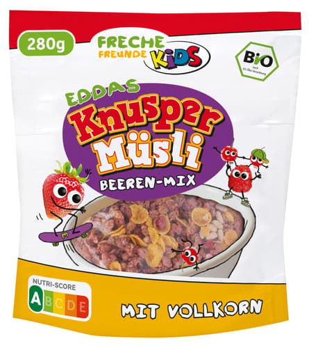 Freche Freunde Kids Bio Eddas Knusper Müsli - Beeren-Mix