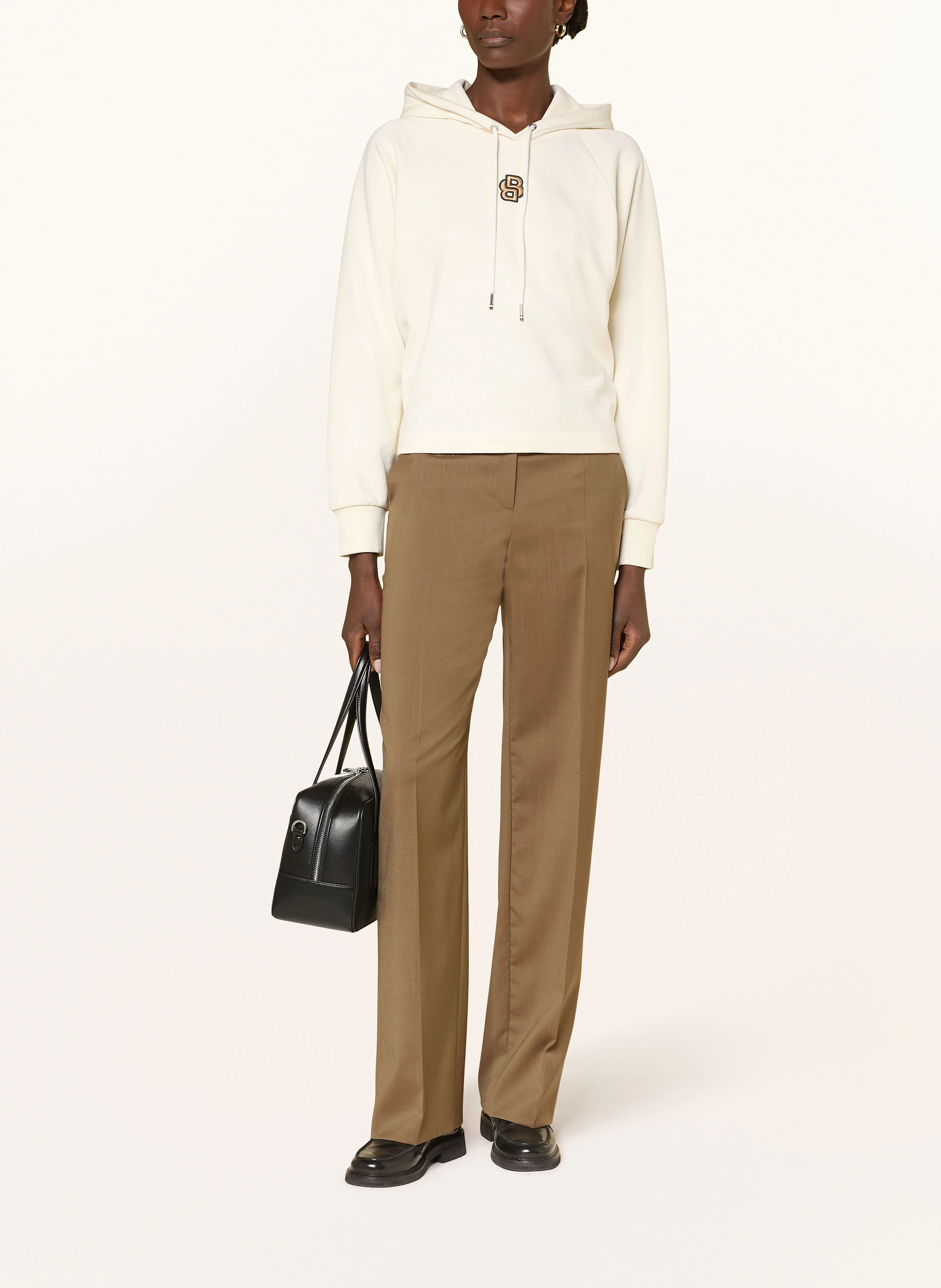 BOSS Cropped-Hoodie EMAES