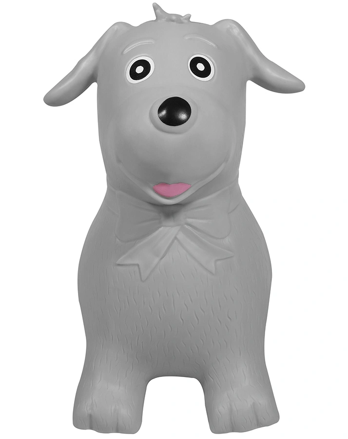 Hüpftier HUND in grau