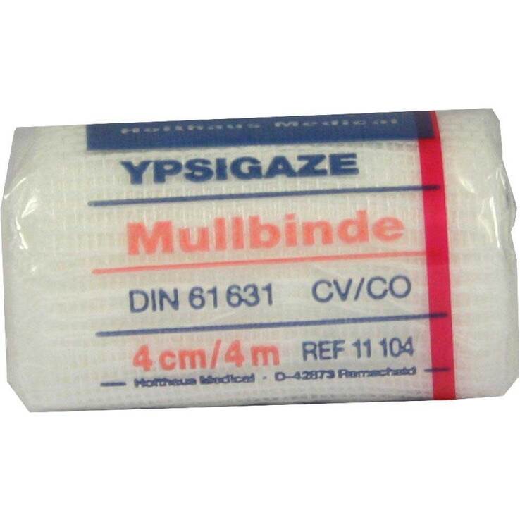 Ypsigaze Mullbinde 4cmx4m, 1 St