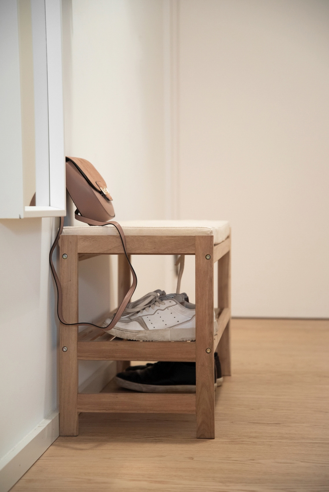 WENKO Schuhbank »Acina« BxTxH: 90x34x45 cm, aus Akazienholz