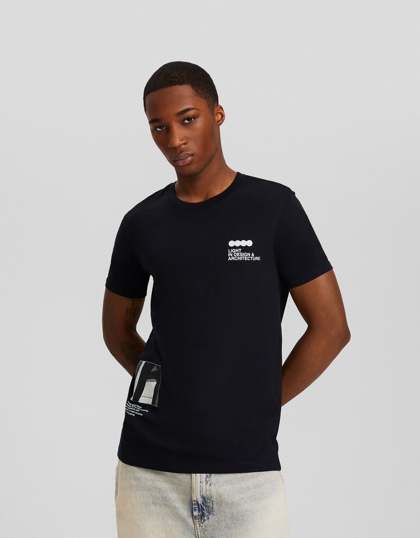 Camiseta de manga curta com estampa