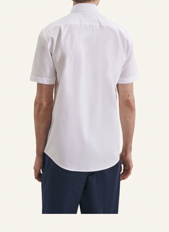 Seidensticker Business Shirt Regular Short sleeve Kent-Collar Uni White