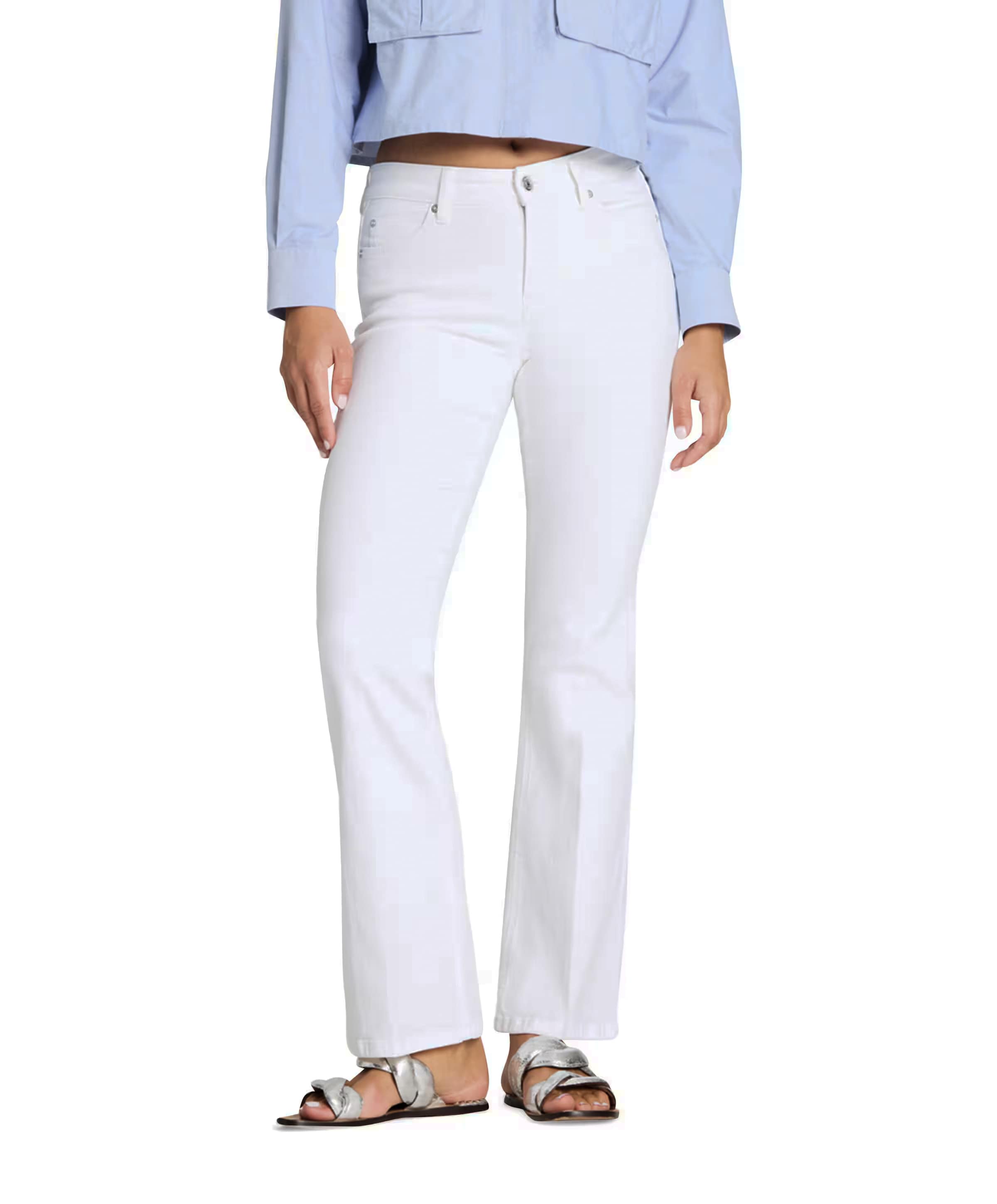 Cambio Paris flared dames jeans wit