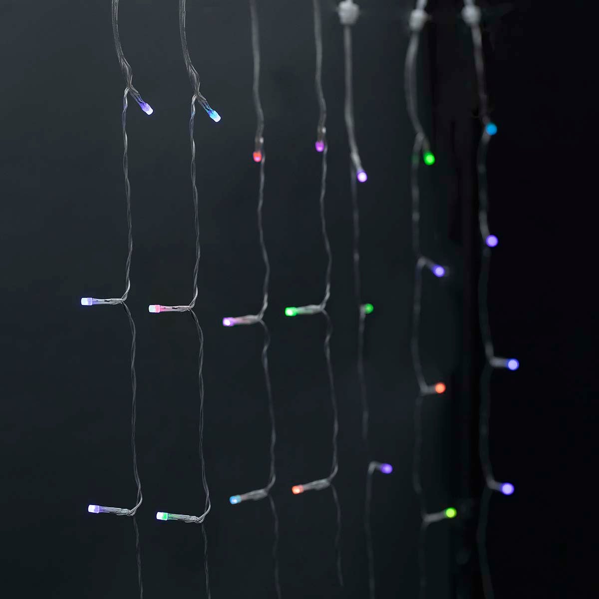 Nedis SmartLife Decoratieve LED-gordijn Android/iOS 3 meter | 180 RGB LED's